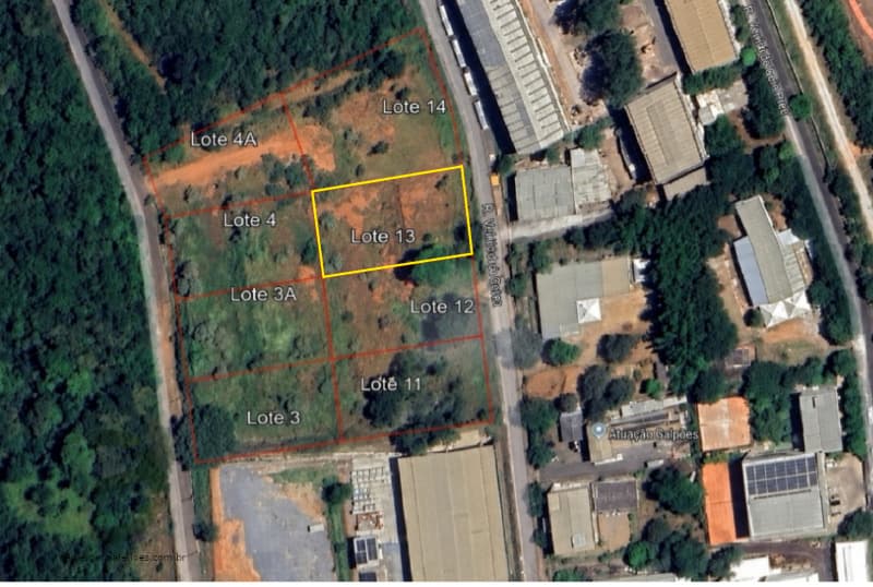 Terreno em leilão em Lagoa Santa - MG, bairro Distrito Industrial Genselo Aparecido de Oliveira — LOTE 007 Terreno