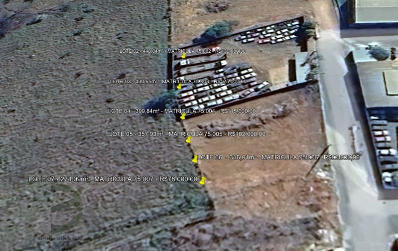 Terreno em leilão em Lagoa Formosa - MG, bairro Bom Retiro — LOTE 003 DIVERSOS