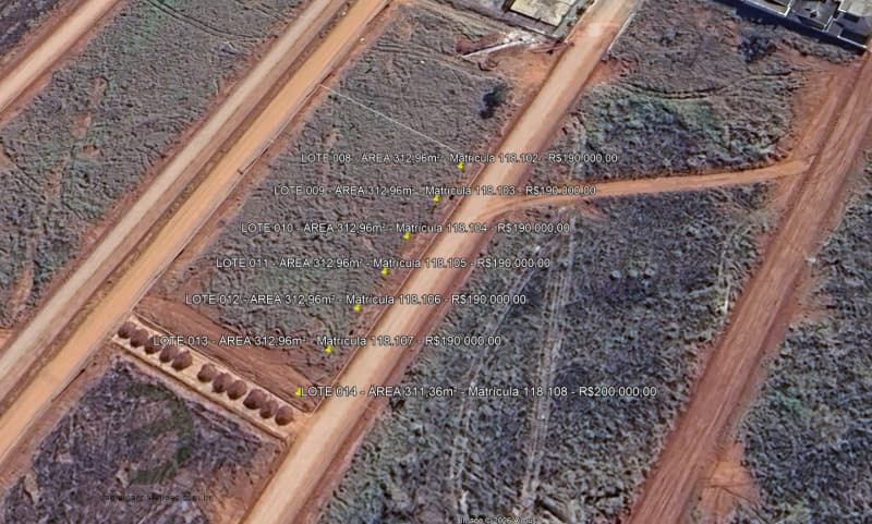 Terreno em leilão em Lagoa Formosa - MG, bairro Jardim Botânico — LOTE 011 DIVERSOS