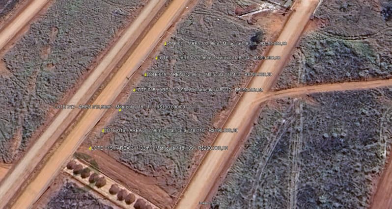 Terreno em leilão em Lagoa Formosa - MG, bairro Jardim Botânico — LOTE 015 DIVERSOS