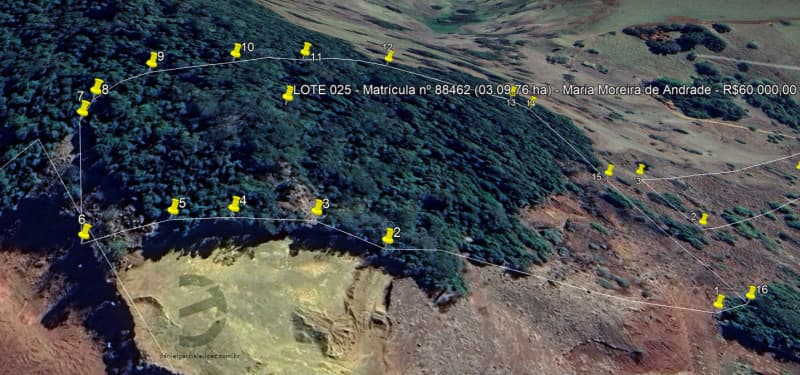Terreno em leilão em Lagoa Formosa - MG — LOTE 021 DIVERSOS