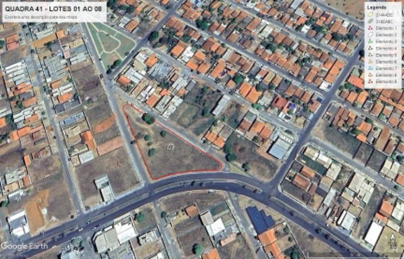 Foto 1 de 2: Terreno em leilão em Hidrolândia - GO — LOTE 009 TERRENO URBANO COM OU SEM BENFEITORIA