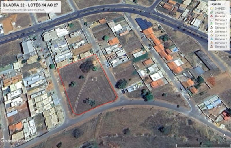 Foto 1 de 2: Terreno em leilão em Hidrolândia - GO — LOTE 020 TERRENO URBANO COM OU SEM BENFEITORIA