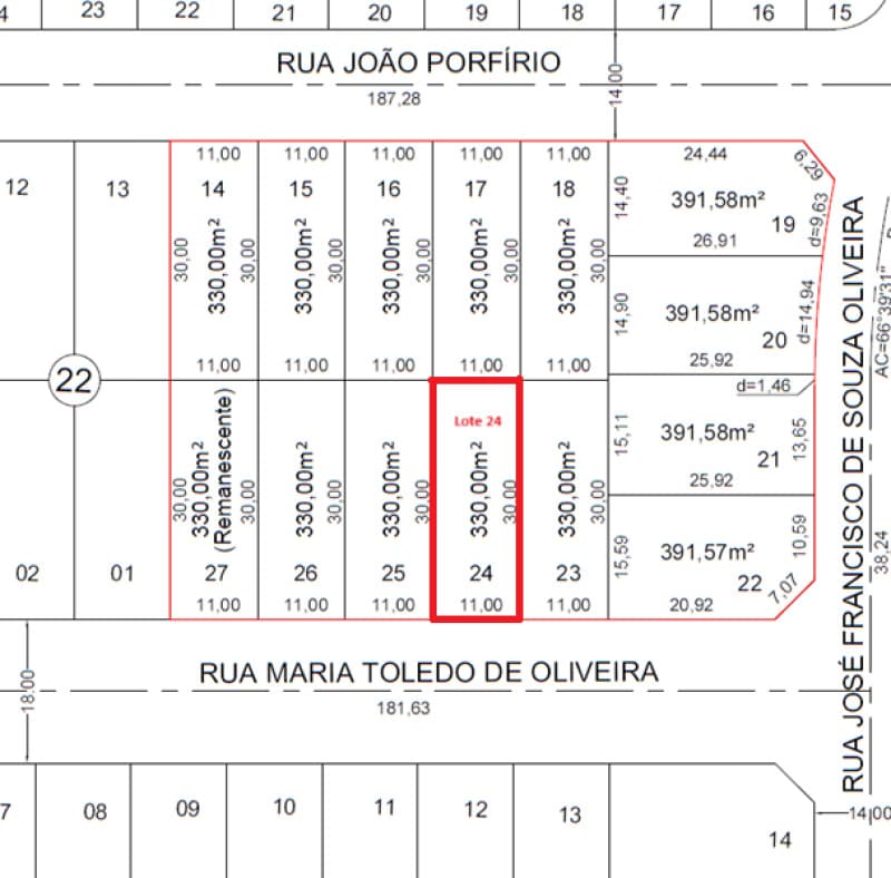 Foto 2 de 2: Terreno em leilão em Hidrolândia - GO — LOTE 027 TERRENO URBANO COM OU SEM BENFEITORIA