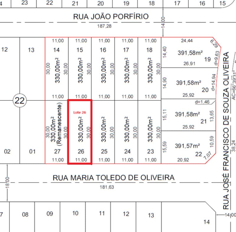 Foto 2 de 2: Terreno em leilão em Hidrolândia - GO — LOTE 029 TERRENO URBANO COM OU SEM BENFEITORIA