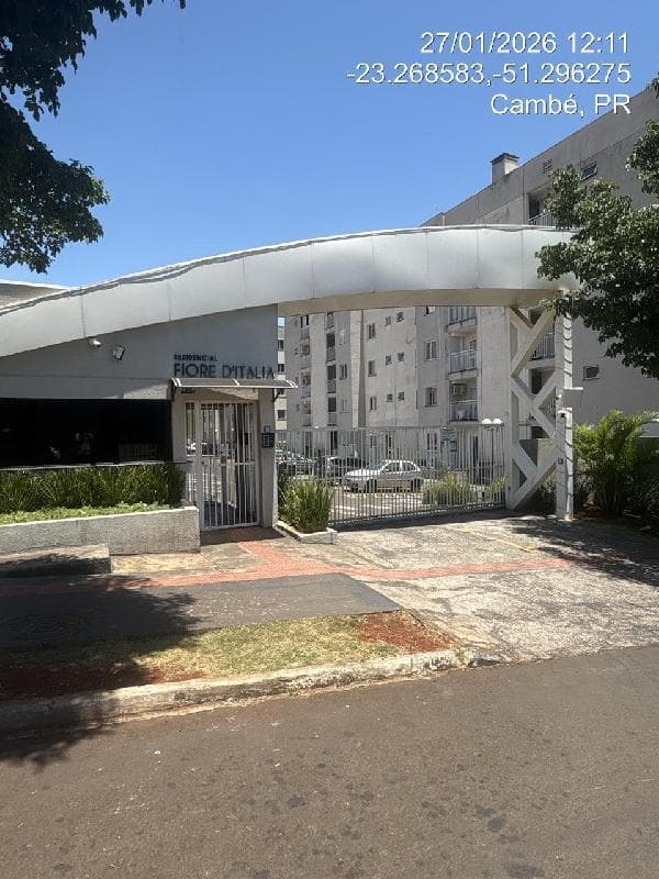 Apartamento em leilão em Cambé - PR — LOTE 188 COND FIORE D ITALIA-8787711001786
