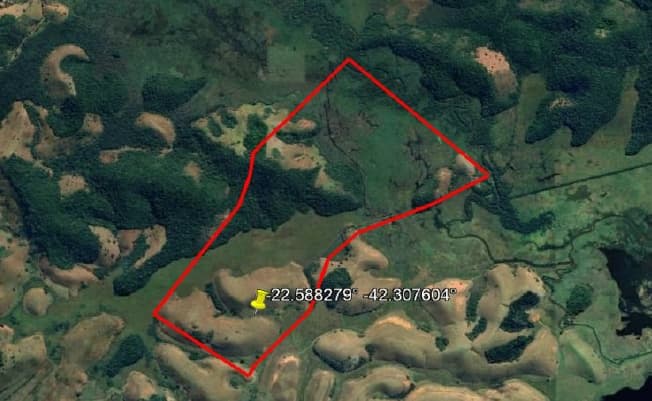 Foto 1 de 4: Area Rural em leilão em Silva Jardim - RJ — LOTE 16: Áre de terras com 2.664.050,00 m² - Zona Rural SILVA JARDIM RJ