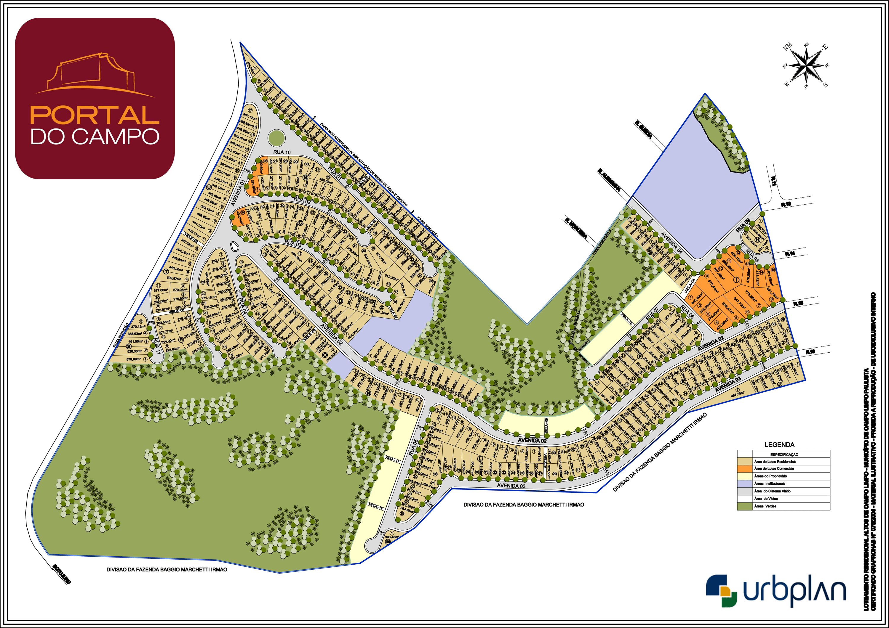 Foto 3 de 3: Terreno em leilão em Campo Limpo Paulista - SP — LOTE 3: Terreno com 288,16m² - Res. Altos de Campo Limpo CAMPO LIMPO PAULISTA SP
