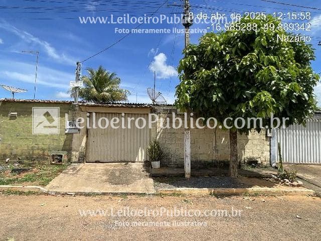 Casa em leilão em Nazário - GO — NAZÁRIO (GO): CASA, 81,4M2