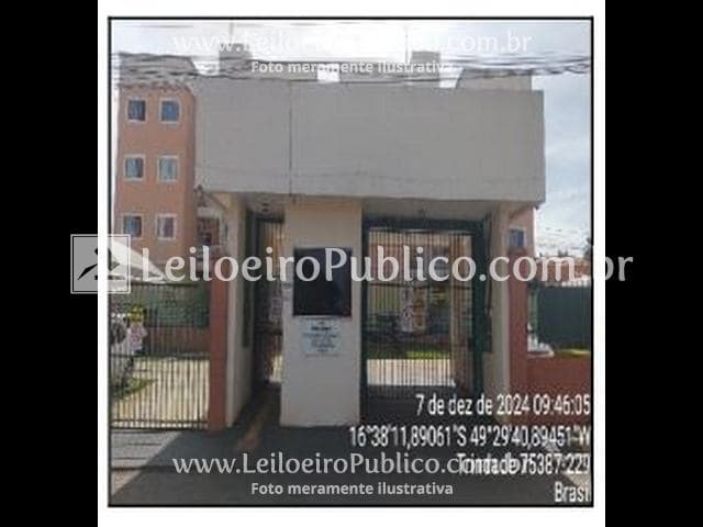 Apartamento em leilão em Trindade - GO — TRINDADE (GO): APTO, 49,77M2