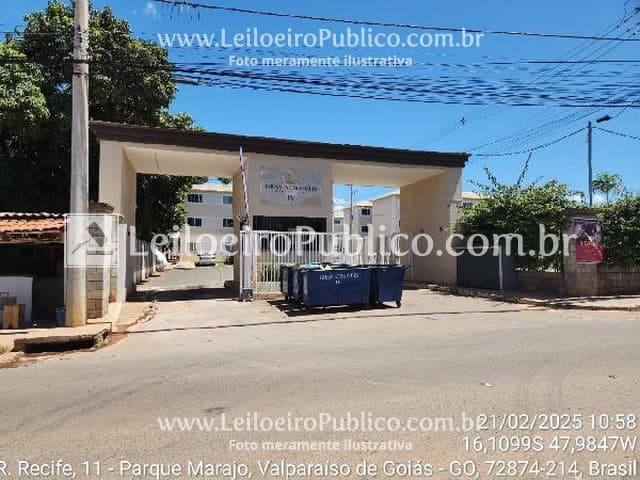 Apartamento em leilão em Valparaíso De Goiás - GO — VALPARAÍSO DE GOIÁS (GO): APTO, 48,92M2
