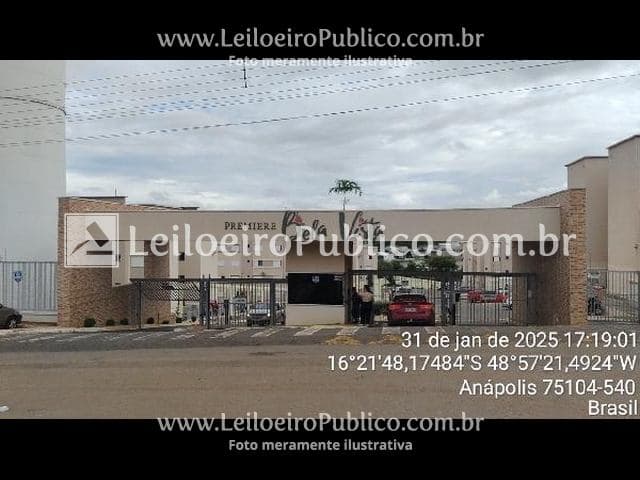 Apartamento em leilão em Anápolis - GO — ANÁPOLIS (GO): APTO, 65,53M2