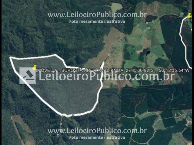 Foto 1 de 5: Terreno em leilão em Taió - SC — TAIÓ (SC): TERRENO 2.229.194,82 m²