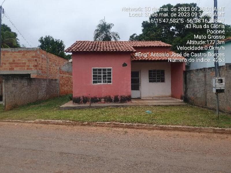 Casa em leilão em Poconé - MT — LOTE 184 [8444406794198] CASA 72M² - POCONÉ/MT