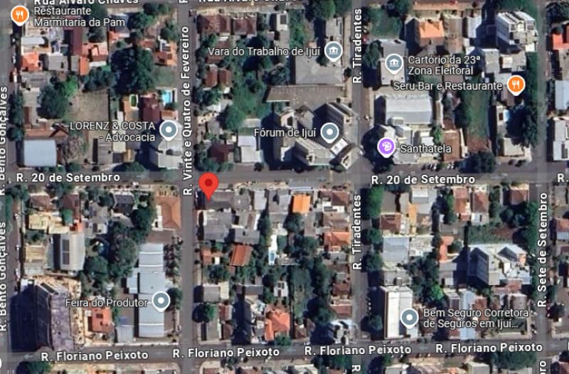 Foto 6 de 6: Terreno em leilão em Ijuí - RS — LOTE 001 TERRENO URBANO COM ÁREA DE 218,50M², SITUADO NA RUA VINTE E QUATRO DE FEVEREIRO, NO CENTRO