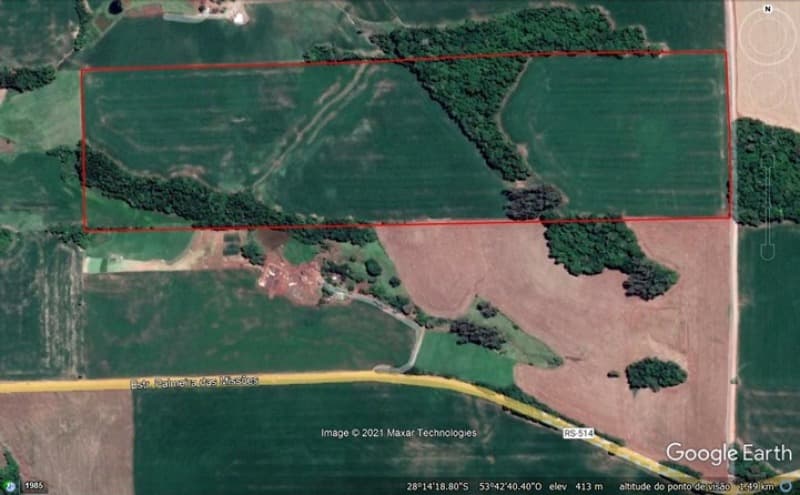 Terreno em leilão em Ajuricaba - RS — LOTE 001 LOTE COLONIAL NÚMERO 39, COM ÁREA DE 250.000,00M² (DUZENTOS E CINQUENTA MIL METROS QUADRADO