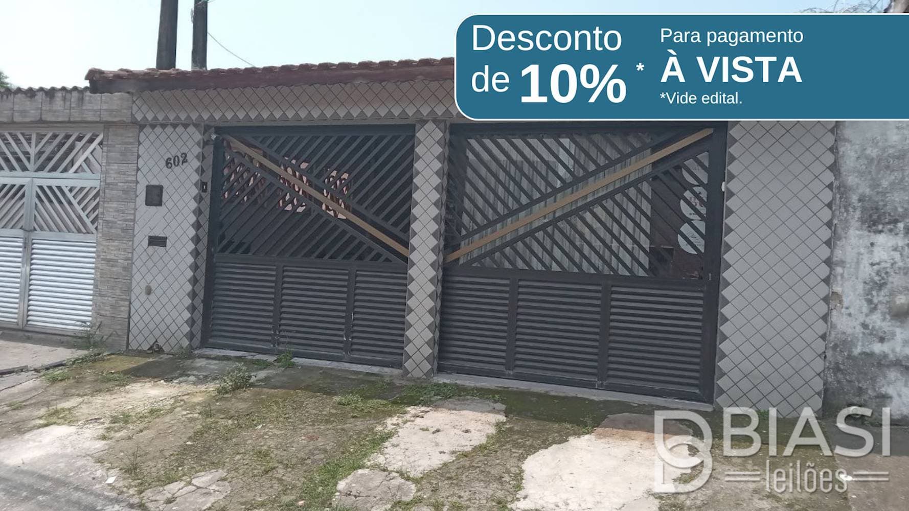 Foto 1 de 5: Casa em leilão em São Vicente - SP — Casa no Parque Bitaru em São Vicente/SP