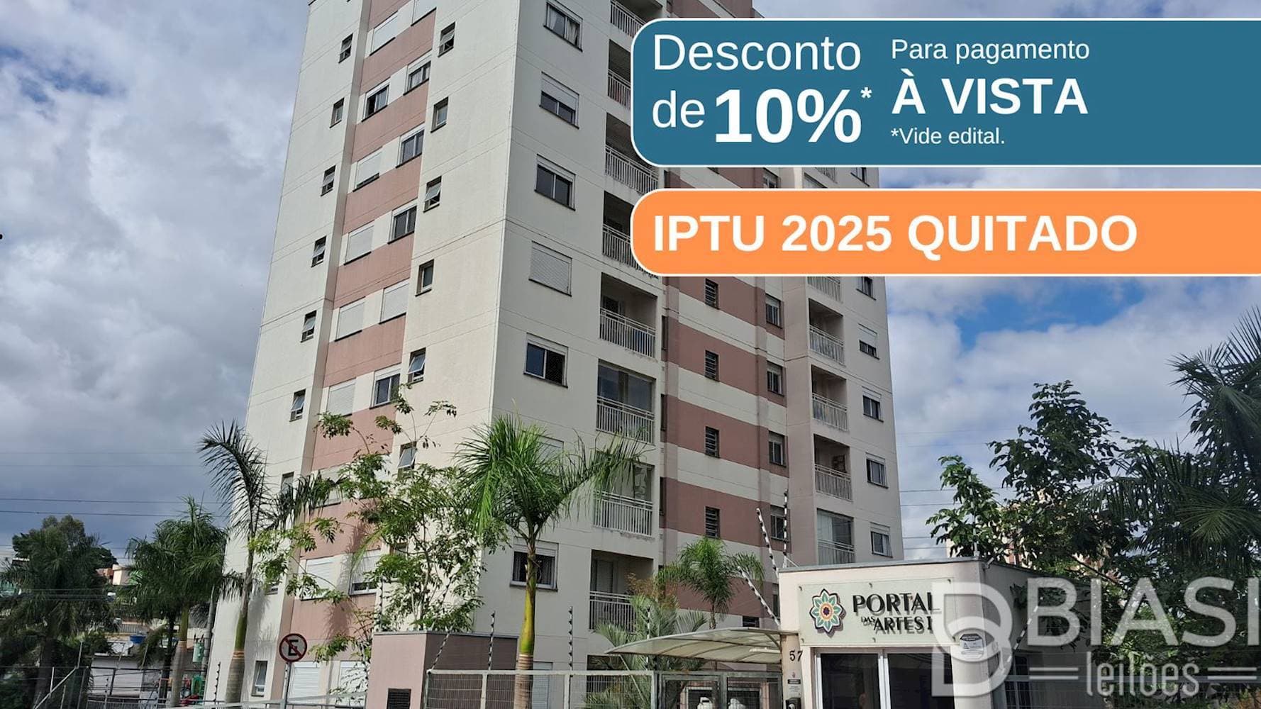 Foto 1 de 7: Apartamento em leilão em Embu das Artes - SP — Apartamento no "Condomínio Portal das Artes I' - Jardim Independência - Embu das Artes/SP