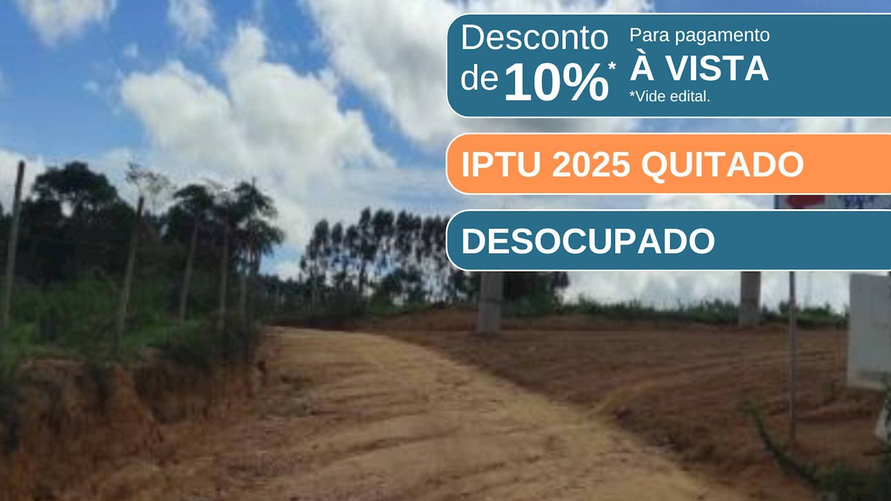 Foto 1 de 9: Terreno em leilão em Eunápolis - BA — Terreno em Adolfo Xavier - Eunápolis/BA