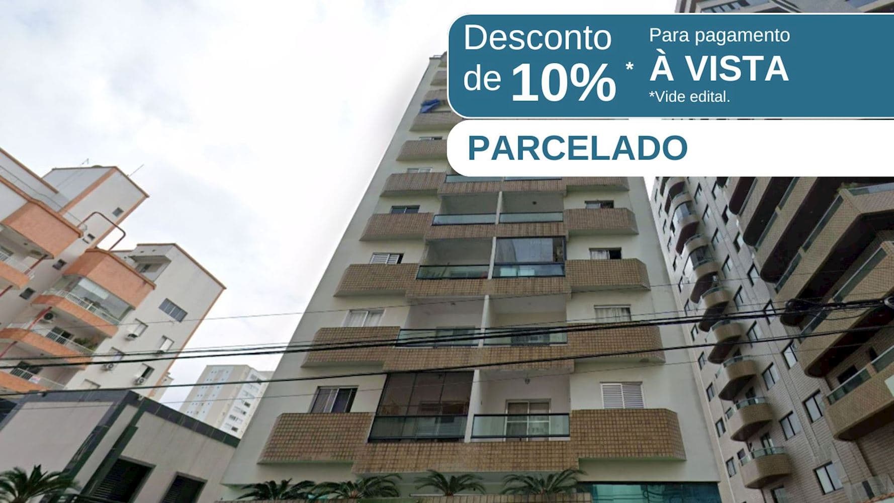 Foto 1 de 6: Apartamento em leilão em Praia Grande - SP, bairro Vila Negro Velho — Apartamento no "Edifício Residencial Saint Jean Cap Ferrat"  - Vila Negro Velho - Praia Grande/SP