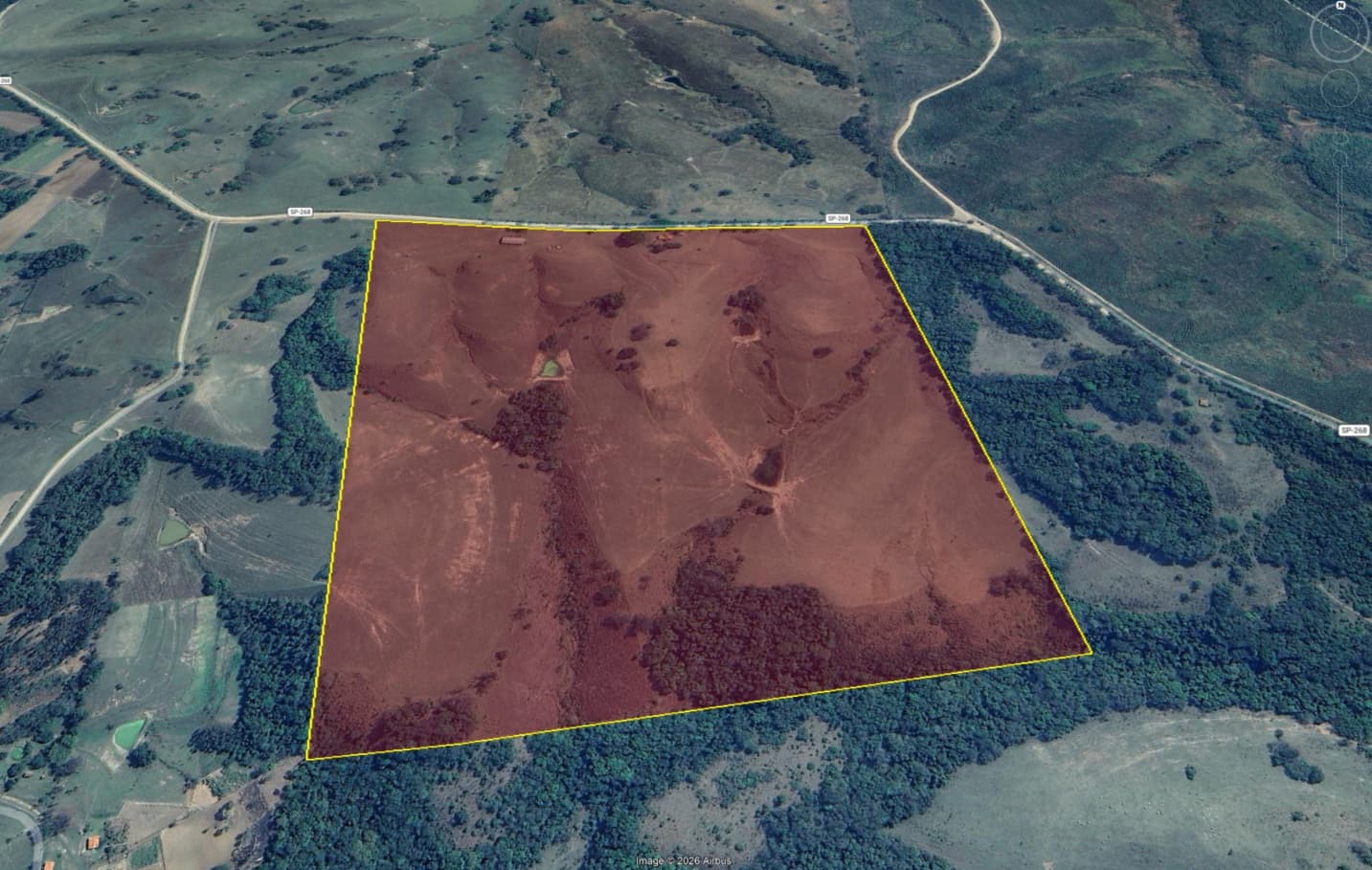 Foto 1 de 6: Area Rural em leilão em Angatuba - SP, bairro Capim — Fazenda, 528.192m², Capim, Angatuba/SP
