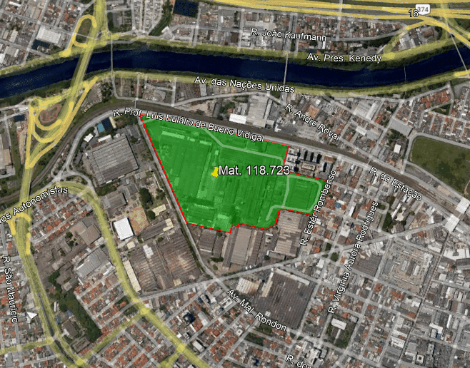 Foto 4 de 31: Comercial em leilão em Osasco - SP — Imóvel Industrial para Incorporação, 175.586,m², área edificada de 83.086m², Centro, Osasco/SP