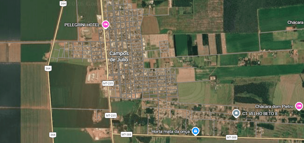 Terreno em leilão em Campos De Júlio - MT — Imóvel Residencial e Barracão, 600,00m², Comodoro/MT