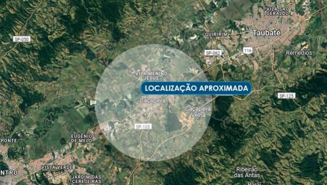 Terreno em leilão em Caçapava - SP — Área 36.250 m² - Grama - Caçapava - SP