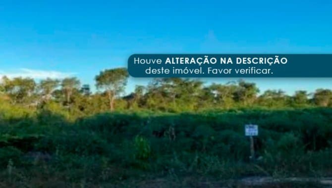 Foto 1 de 3: Terreno em leilão em Chapadinha - MA — Terreno - Chapadinha-MA - Av. Principal - Lt. 15 da Qd. 20 - Parque Moisés Amorim
