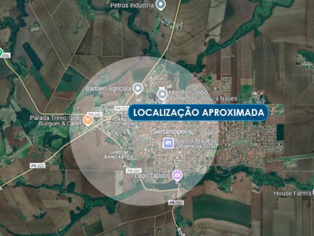 Foto 2 de 2: Terreno em leilão em Sertanópolis - PR — Área com 8.216 m² - Sertanópolis - PR