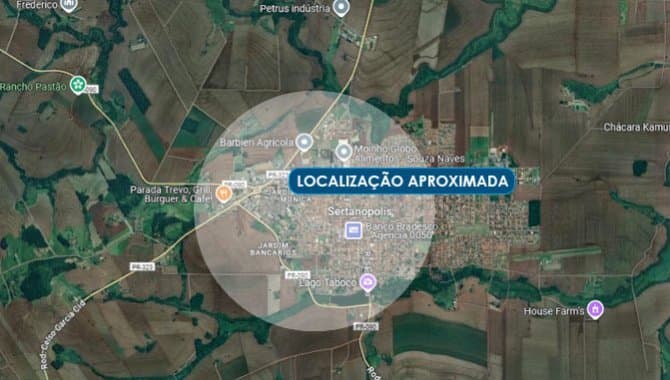 Foto 1 de 2: Terreno em leilão em Sertanópolis - PR — Área com 8.216 m² - Sertanópolis - PR