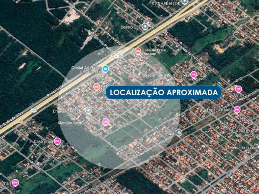 Foto 3 de 3: Terreno em leilão em Itanhaém - SP — Terreno 300 m² (Lt. 20 da Qd. 63) - Jardim Regina B - Itanhaém - SP