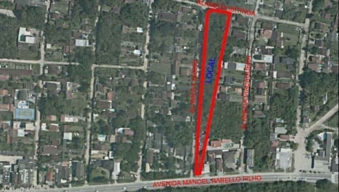 Foto 1 de 3: Terreno em leilão em São Sebastião - SP — Área com 5.800 m² - Praia da Boracéia - São Sebastião - SP
