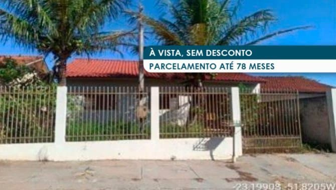 Foto 1 de 12: Casa em leilão em Iguaraçu - PR — Casa 63 m² - Conjunto Arnaldo Souza Miranda - Iguaraçu - PR