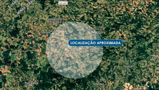 Foto 1 de 2: Terreno em leilão em Toledo - MG — Área 5 ha - Tamanduá - Toledo - MG