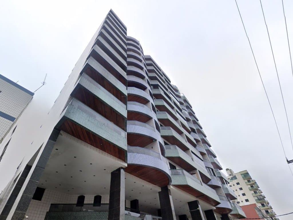 Foto 3 de 5: Apartamento em leilão em Praia Grande - SP — Apartamento 90 m² (Unid. 52 do Residencial Kaique - Bloco A) - Praia Ocian - Praia Grande - SP