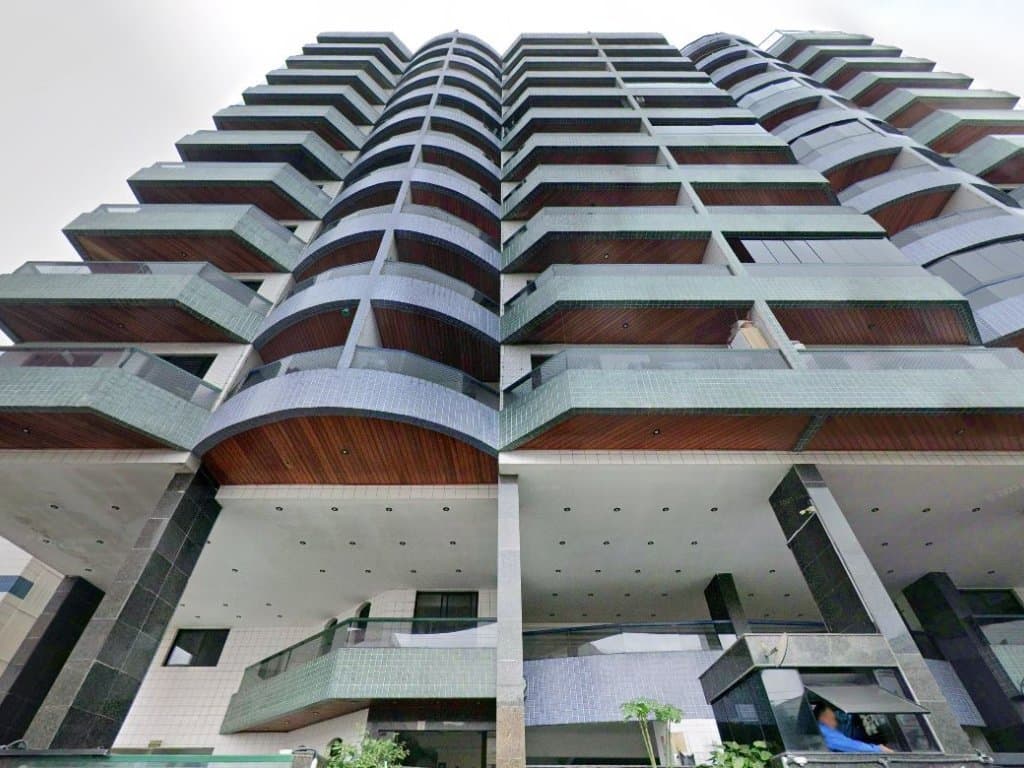 Foto 2 de 5: Apartamento em leilão em Praia Grande - SP — Apartamento 90 m² (Unid. 52 do Residencial Kaique - Bloco A) - Praia Ocian - Praia Grande - SP