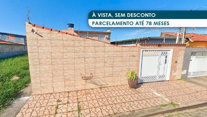 Foto 1 de 3: Casa em leilão em Itanhaém - SP, bairro Vila Suarão — Casa 74 m² - Vila Suarão - Itanhaém - SP