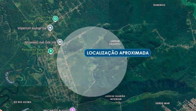 Foto 1 de 2: Terreno em leilão em Itanhaém - SP, bairro Jardim Aguapeu — Área de 2.500 m² - Jardim Aguapeu - Itanhaém - SP