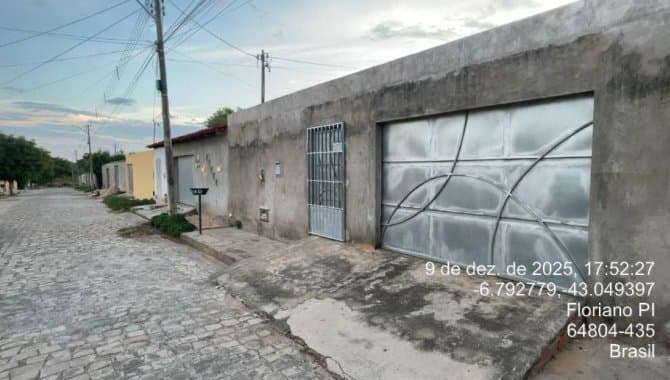 Foto 2 de 8: Casa em leilão em Floriano - PI — Casa 37 m² - Meladão - Floriano - PI