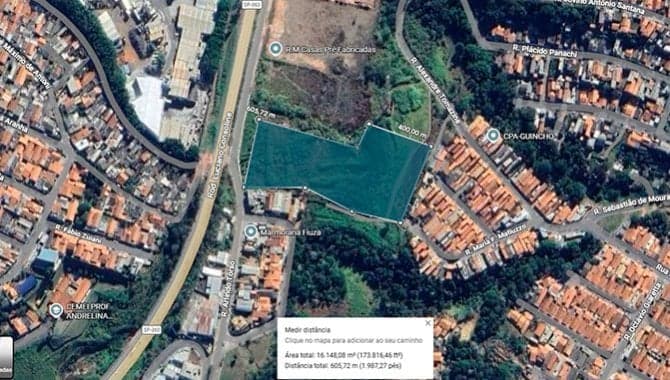 Foto 1 de 7: Terreno em leilão em Itatiba - SP, bairro Bela Vista — Área para Incorporação Imobiliária 16.144 m² - Bela Vista - Itatiba - SP