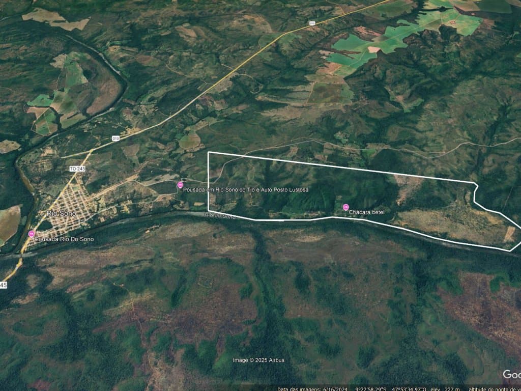 Foto 3 de 4: Area Rural em leilão em Rio Sono - TO — Área Rural 1.250 ha (Loteamento Piabanha) - Rio Sono - TO