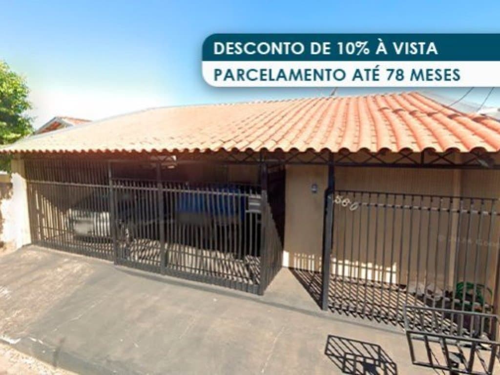 Foto 1 de 2: Casa em leilão em Tupã - SP — Casa 137 m² - Conjunto Habitacional Antônio Pereira Gaspar - Tupã - SP