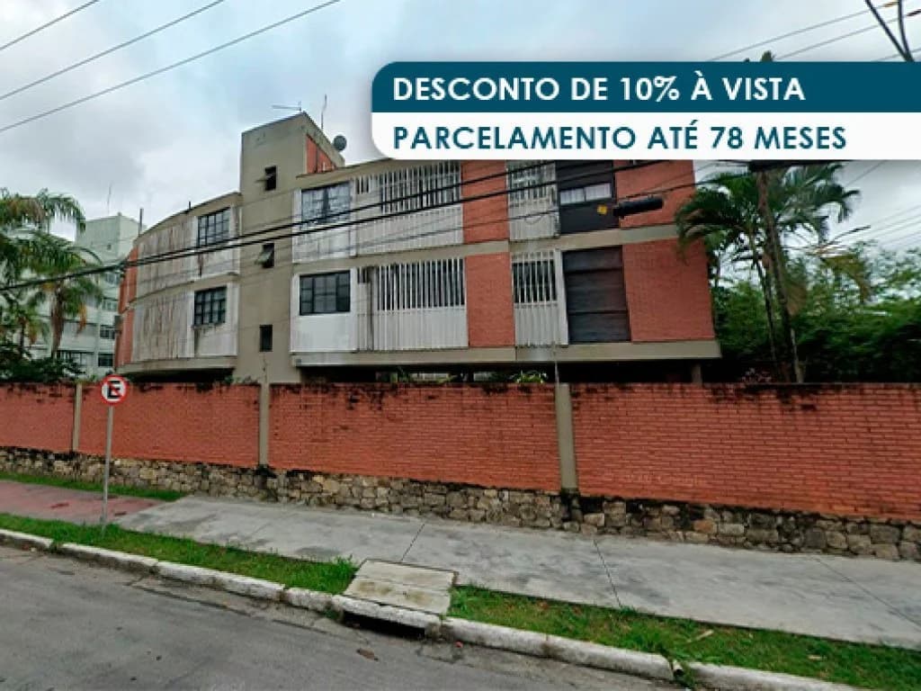 Foto 1 de 2: Apartamento em leilão em Guarujá - SP, bairro Jardim Tejereba — Apartamento 107 m² (01 vaga) - Jardim Tejereba - Guarujá - SP