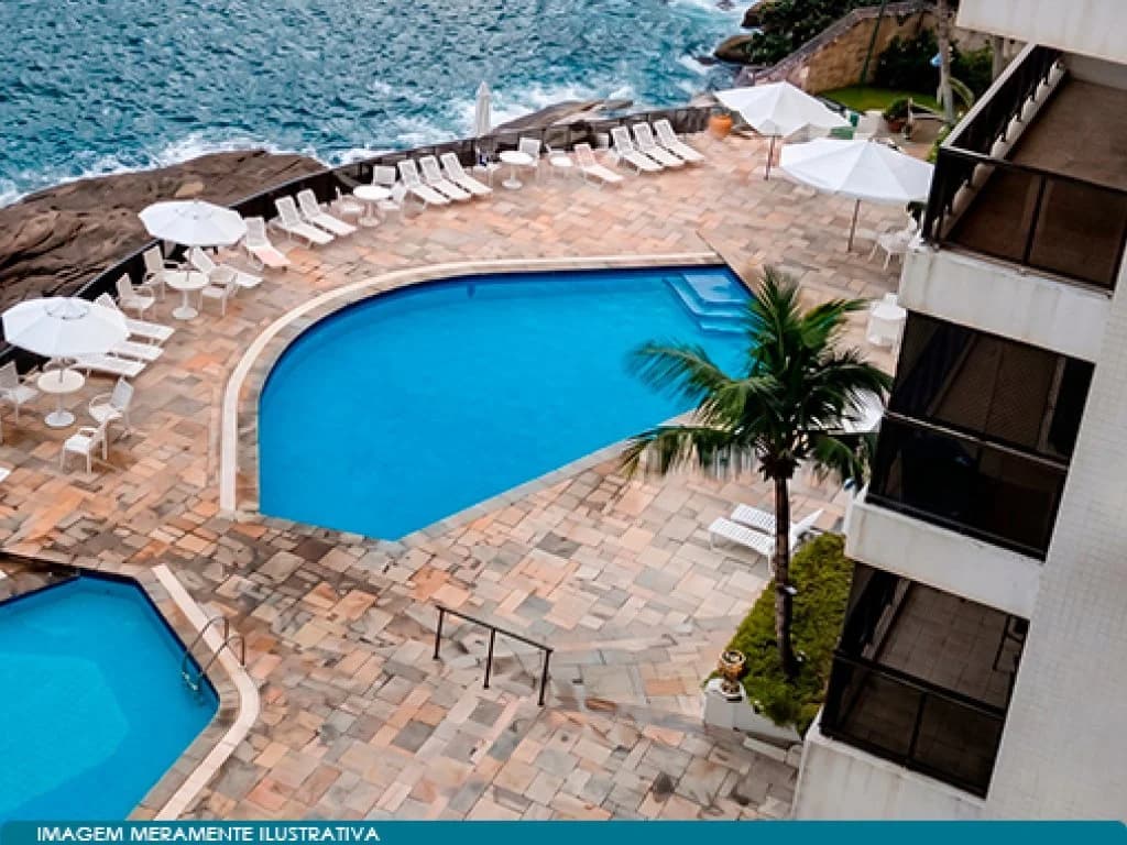 Foto 4 de 9: Apartamento em leilão em Guarujá - SP, bairro Mar e Céu — Direitos sobre Apartamento no Litoral 131 m² (02 Vagas) - Mar e Céu - Guarujá - SP