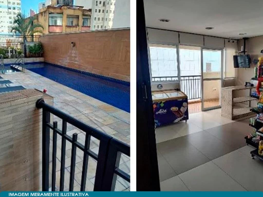 Foto 2 de 14: Apartamento em leilão em São Paulo - SP, bairro Centro — Apartamento 40 m² (01 vaga) - Centro - São Paulo - SP
