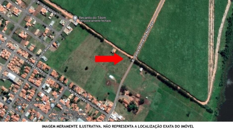 Imóvel em leilão em Zacarias - SP — Quinhão nº 01 situado à Rua Padre Manoel da Nóbrega, na cidade de Zacarias/SP