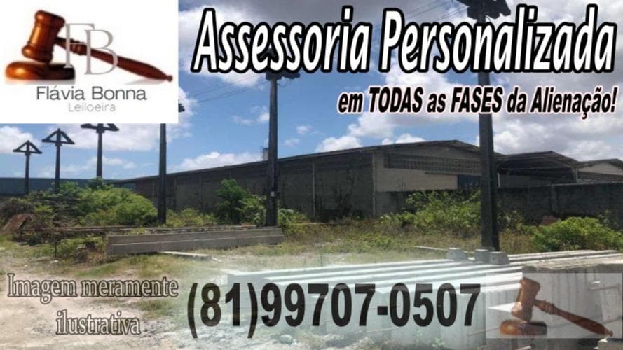 Terreno em leilão em Bayeux - PB — Terreno situado na Av. Liberdade, Baralho, Bayeux/PB, com área total aproximada de 14.000m².