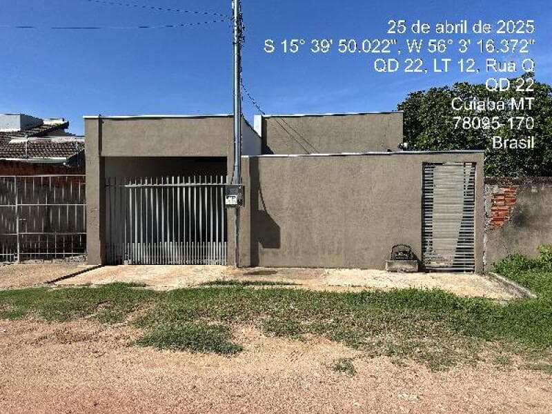Casa em leilão em Cuiabá - MT — LOTE 130 Casa com 80M² de Área Privativa em CUIABA/MT