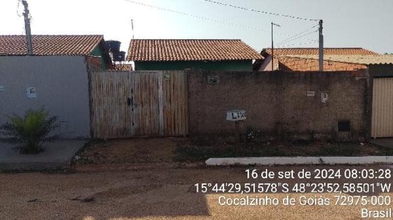 Casa em leilão em Cocalzinho De Goiás - GO — LOTE 069 CASA - AREA PRIVATIVA (M²): 51,12 BAIRRO: CENTRO CIDADE: COCALZINHO DE GOIAS-GO